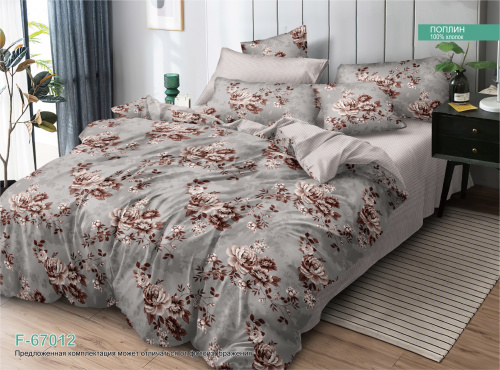 КПБ Поплин на резинке Арт. F-67012